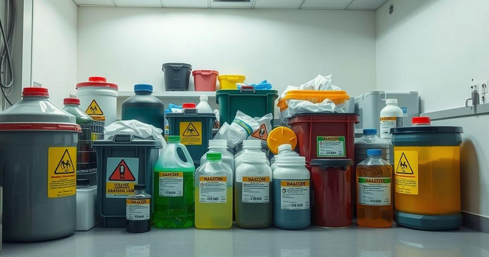 Coleta de res&iacute;duos qu&iacute;micos: pr&aacute;ticas essenciais