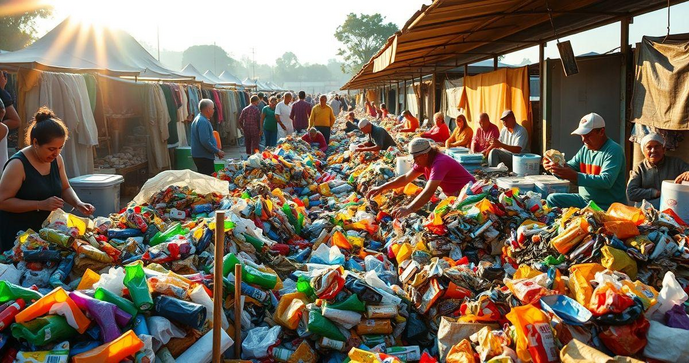 Venda de material recicl&aacute;vel como fonte de renda e sustentabilidade