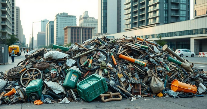 Coleta de Entulho &eacute; Essencial para a Limpeza Urbana e Sustentabilidade